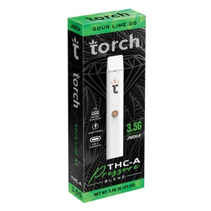 Torch Sour Lime OG has a punch of tartness that’ll make your mouth tingle with excitement, delivering a citrusy explosion that’s simply unforgettable.