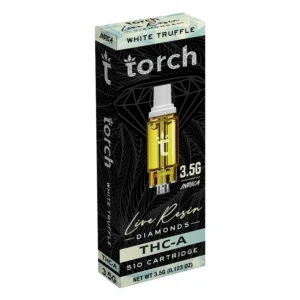 Torch White Truffle Cartridge are rare and luxurious strain boasts a rich and earthy flavor profile reminiscent of the finest culinary delights.